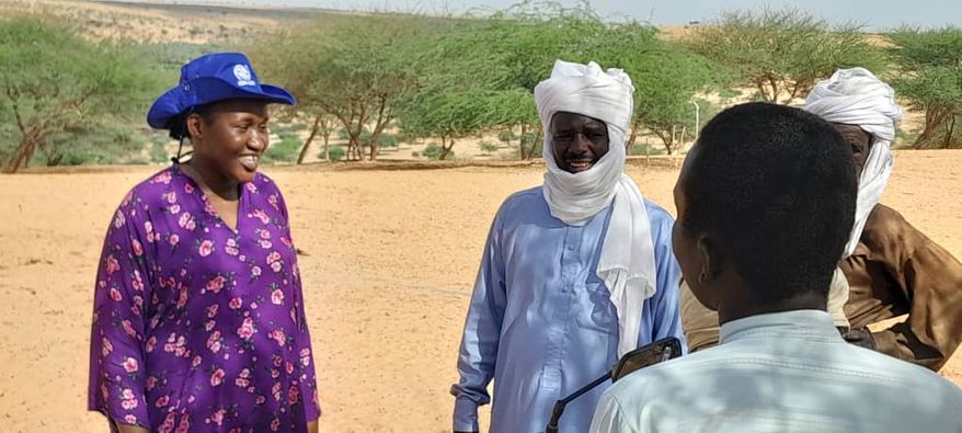 Avec les autorités administratives et les leaders communautaires, notre équipe a visité les sites de construction des futures infrastructures communautaires dans les localités de Nokou, Barkadroussou et Ziguey dans la province de Kanem.