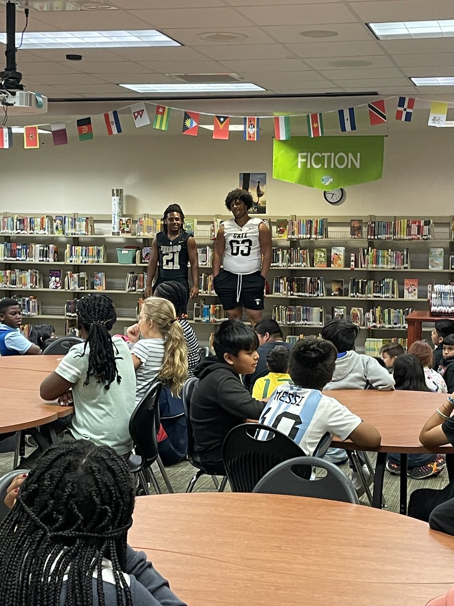 Thank you <a href="/GGHSFootball/">Golden Gate Football</a> for coming out and speaking with our summer school classes about the importance of school and how that affects their ability to play sports!