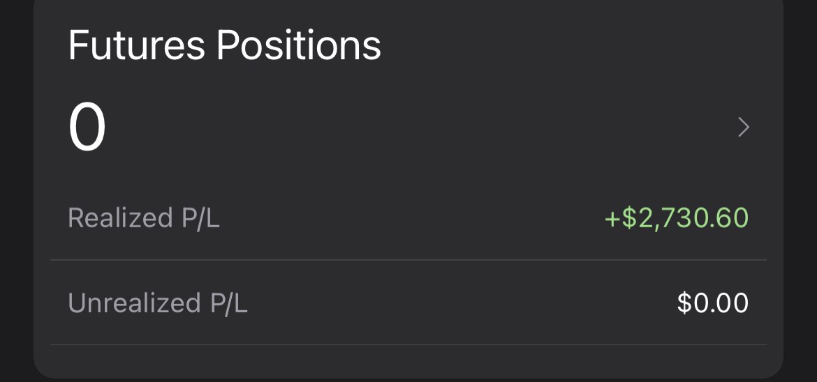 RealChefTrades's tweet photo. CANT KICK HUMAN EMOTION IN TRADE? OUR ALGO DOES.

$NQ +$2040 (102 points)
$YM +$720 (144 points)
$ES +137.5 ( 2.75 points)
The profit posted is including slippage

Sign up for these alerts in our community 
https://t.co/U3V07rNmR0 https://t.co/UxU4m4orLj