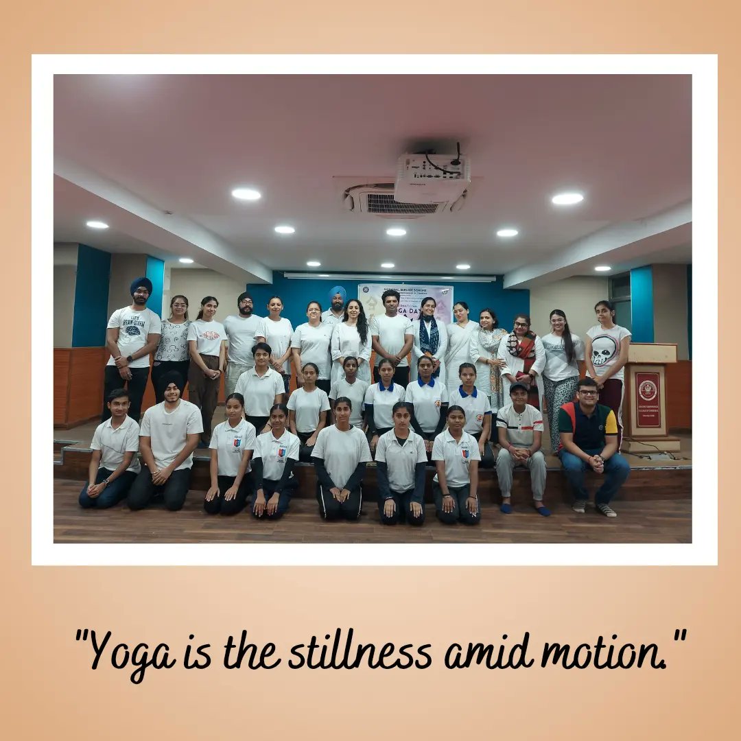 "Yoga is a light that once lit will never dim. The better your practice, the brighter your flame." 

NCC coy of SGGSCC celebrated 9th International Day of Yoga on 21st June 2023 to spread awareness about the benefits of yoga and meditation.

#InternationalDayofYoga2023
#NCC