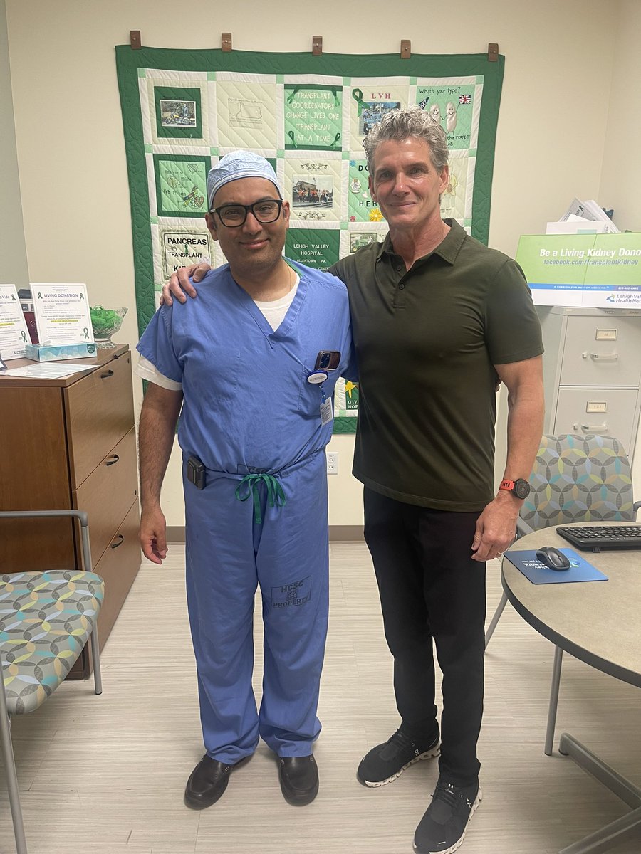 Dr. George Rofaiel <a href="/LVHN/">Lehigh Valley Health Network</a> Transplant Program saved my life and a few others!
Dr. Rofaiel extracted cancer from my kidney, and my kidney was able to be utilized in my recipient!

Today I met with Dr. Rofaiel and he gave me the green light that all the cancer was removed!