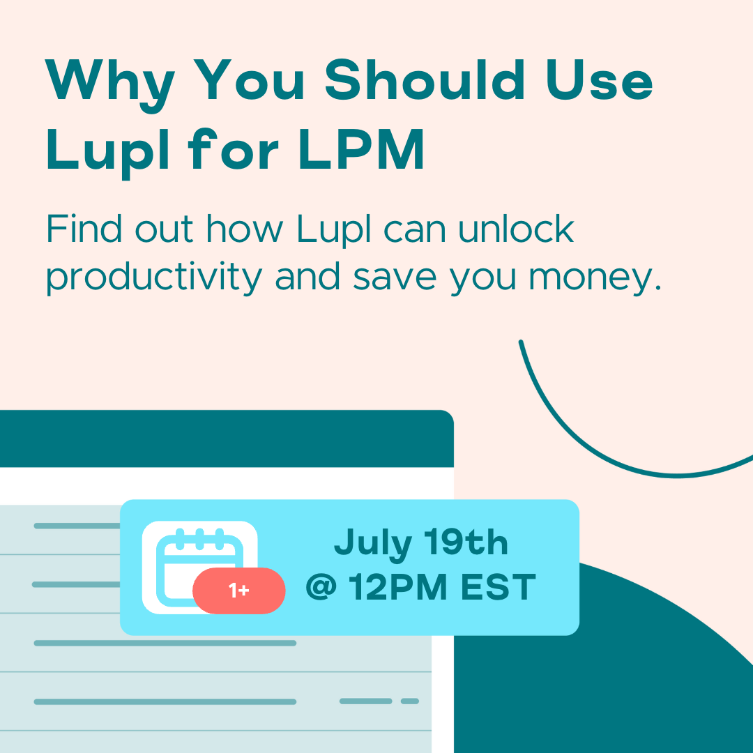 LuplGo's tweet photo. 📣 Attention all #legalprofessionals! Struggling to keep your projects and tasks on track? 🤔 Learn why Lupl is THE solution for #legalprojectmanagement (#LPM)! 🚀 Streamline workflows, boost productivity, save time. 🙌 Register today! #LegalTech #ILTA https://t.co/OXPozRuj3h https://t.co/bUTVJMPMZX