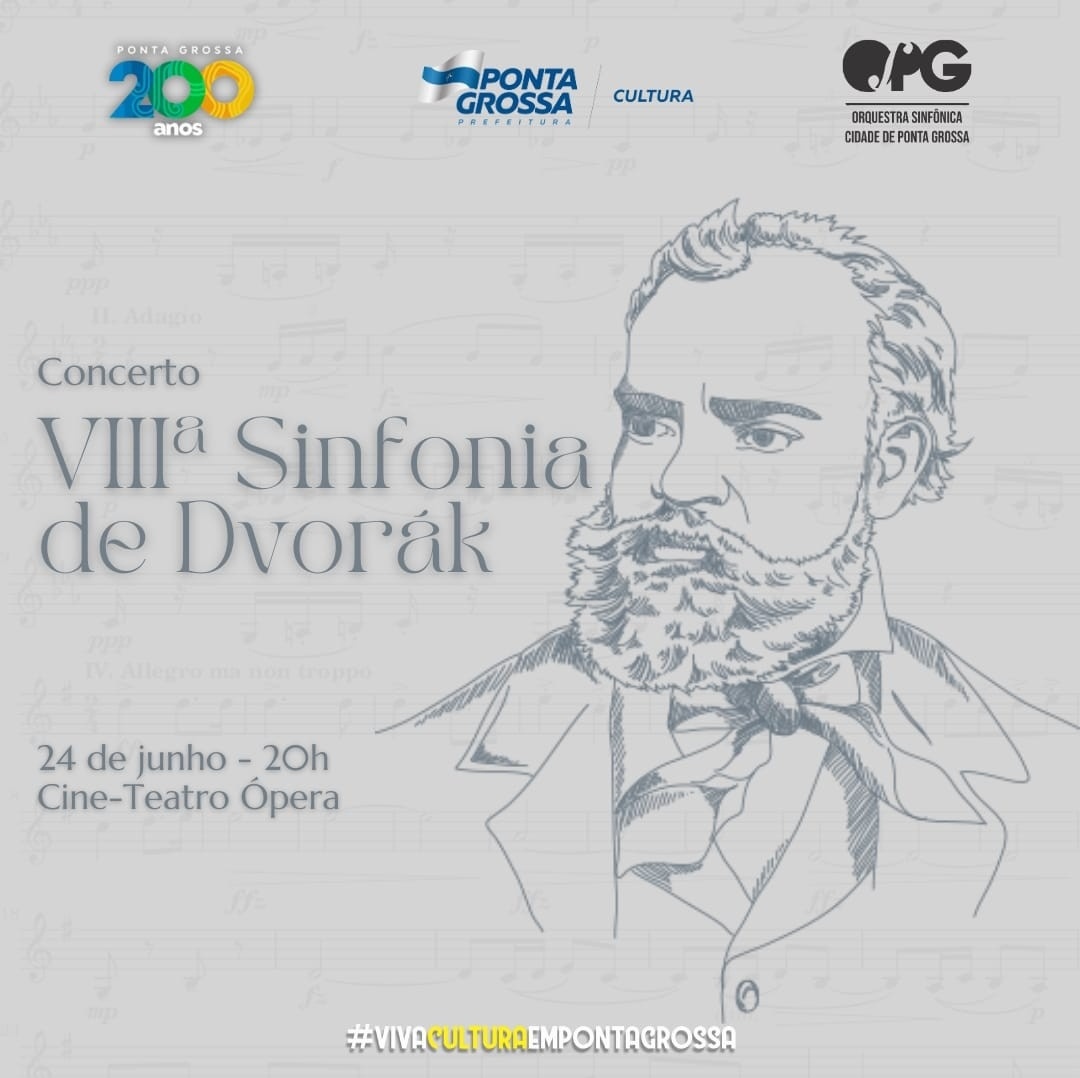 cultura__pg's tweet photo. Neste sábado, dia 24, a Orquestra Sinfônica de Ponta Grossa apresenta o Concerto VIIIª Sinfonia de Dvorák. A apresentação ocorre às 20h, no Cine-Teatro Ópera.
A entrada é gratuita!
#vivaculturaempontagrossa #pg200 https://t.co/8O0chFnIOs