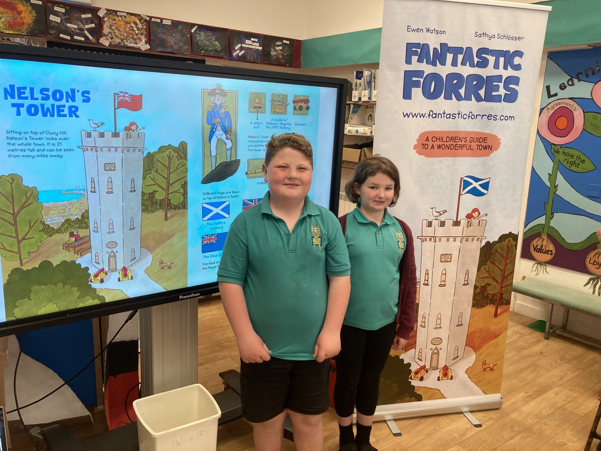 forresbook's tweet photo. Earlier this week, we did our first book talk at the amazing @DallasPrimary  These pupils got to be the first to read our book and were interested to learn about Forres. Thanks to everyone at the school for having us! Please get in touch if you'd like to book us for a talk (1/2) https://t.co/UKuEkLzjpD