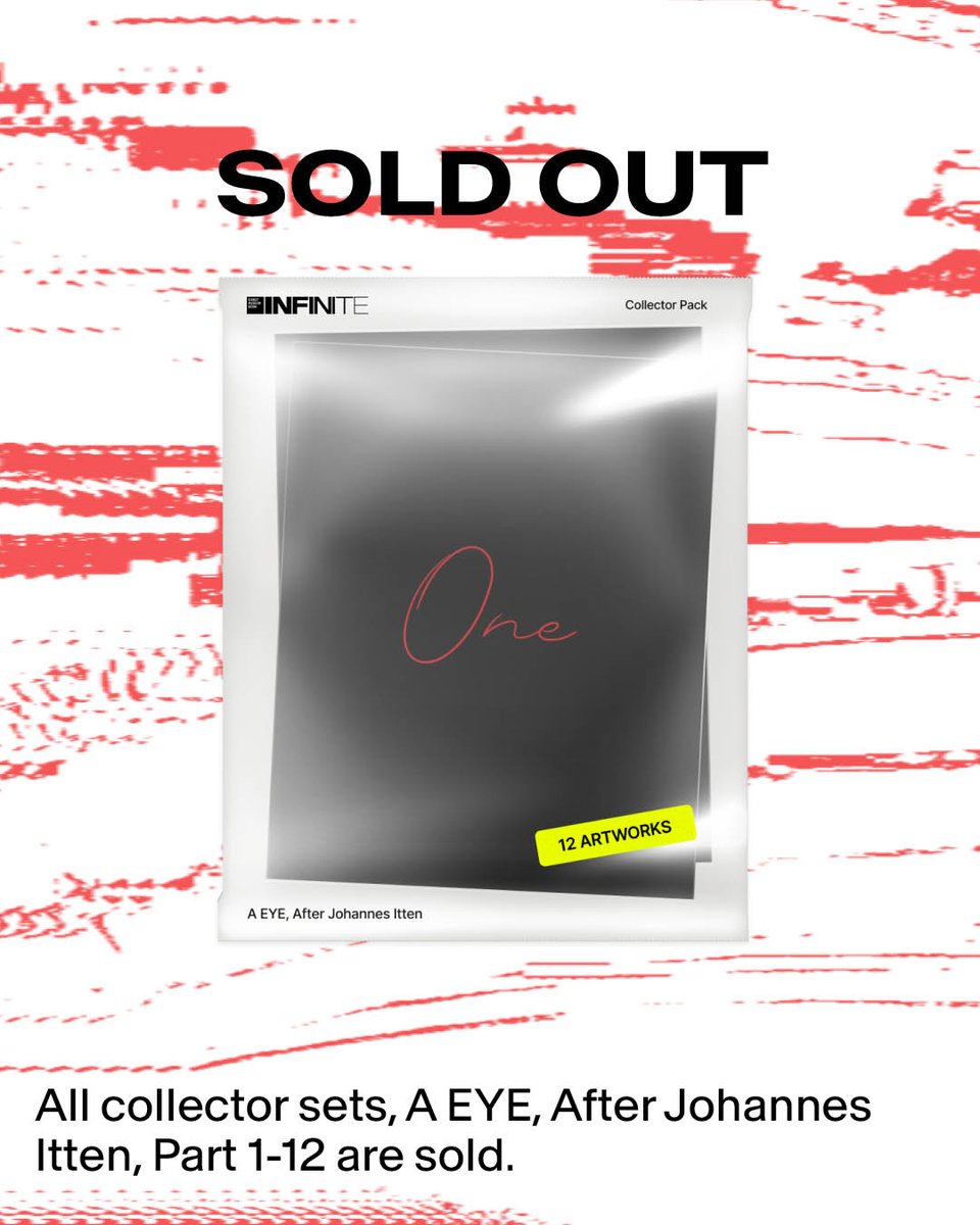 kube_infinite's tweet photo. 🟥 #SOLDOUT! Limited collector sets gone in 48h. Grab the remaining #NFTs by @sashastiles on our website. Support the artist and @kunstmuseumbern's fundraising project. #art #sashastiles #johannesitten https://t.co/u4F9kiPMKG