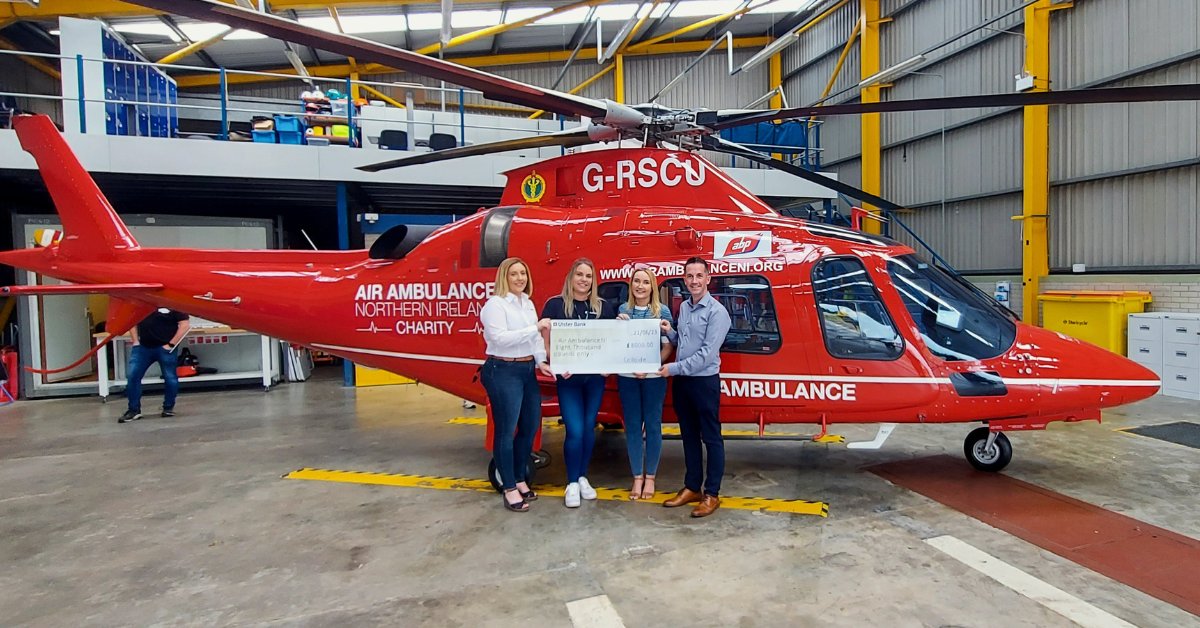 Colloide's tweet photo. ๐ Proudly announcing ยฃ8,000 raised for @AirAmbulanceNI๐โค๏ธour esteemed corporate charity partner for 2022-2023. A special achievement for #TeamColloide! Thanks to all supporters and a shout-out to Damien and the incredible AANI team. ๐
Read more: https://t.co/cg76WO2cKz https://t.co/SsONIwF8qg