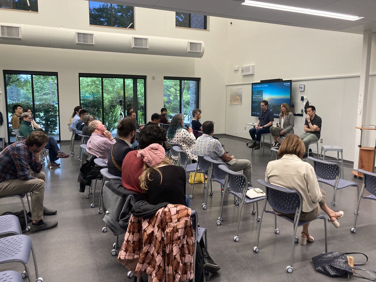 EdTechSeattle's tweet photo. It’s been an exciting season of learning and exploring generative AI for many! Our Seattle Ed Tech meetup enjoyed gathering to learn and discus the intersection of AI, learning, and language acquisition. What a fun night! 

#edtech #Duolingo #ai https://t.co/eXRQwfDa2q