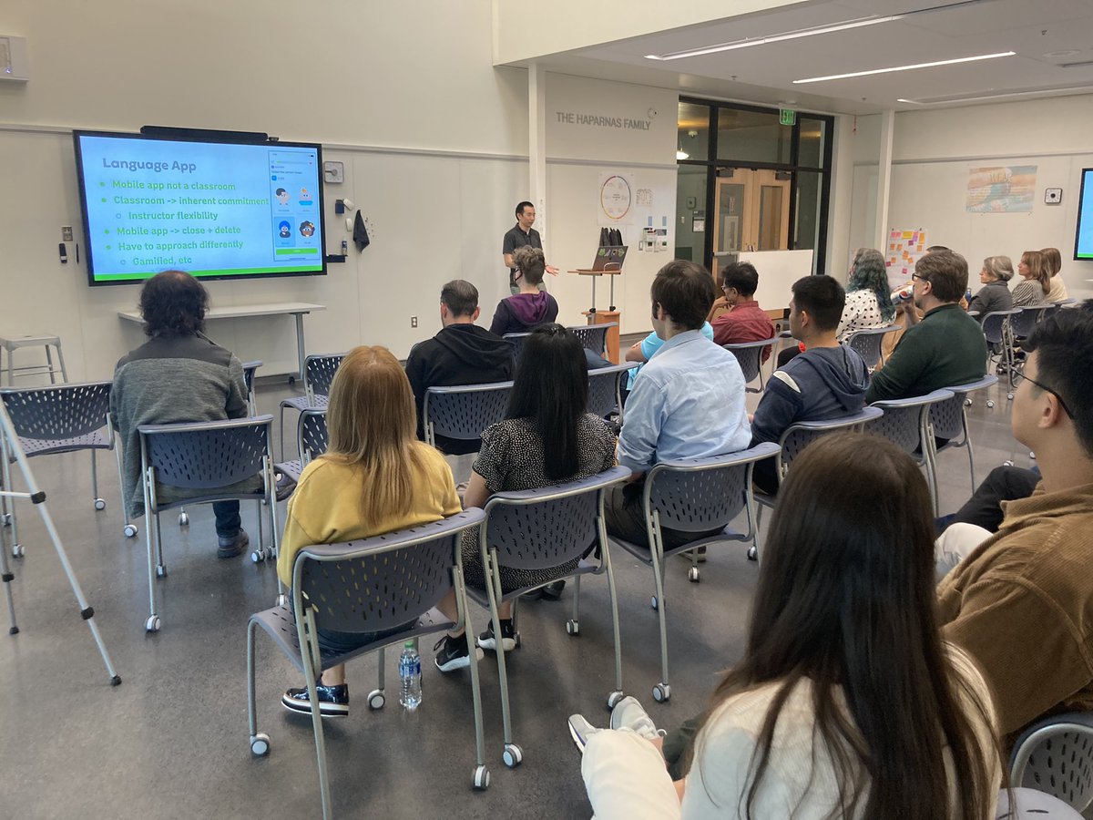 EdTechSeattle's tweet photo. It’s been an exciting season of learning and exploring generative AI for many! Our Seattle Ed Tech meetup enjoyed gathering to learn and discus the intersection of AI, learning, and language acquisition. What a fun night! 

#edtech #Duolingo #ai https://t.co/eXRQwfDa2q