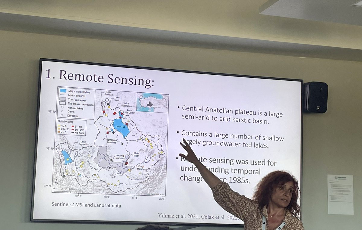zzeynepersoy's tweet photo. Happy to see great freshwater science from @BekliogluMeryem Turkey at #SEFS13 Freshwater salinization is an urgent problem that we need to focus in arid regions https://t.co/1B3AcBz3ZL
