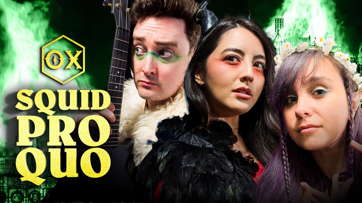 Oxventure's tweet photo. Oxventure is back!! Did you miss us?! Of course you did! Guess what?! TOMORROW, you can check out our brand new live show! 🎲

🦑Squid Pro Quo is coming to you live in front of an incredible audience at MCM Comic-Con!

Stay to the end to see the new Oxventure: Deadlands ART!👀 https://t.co/2tKhklXCmS
