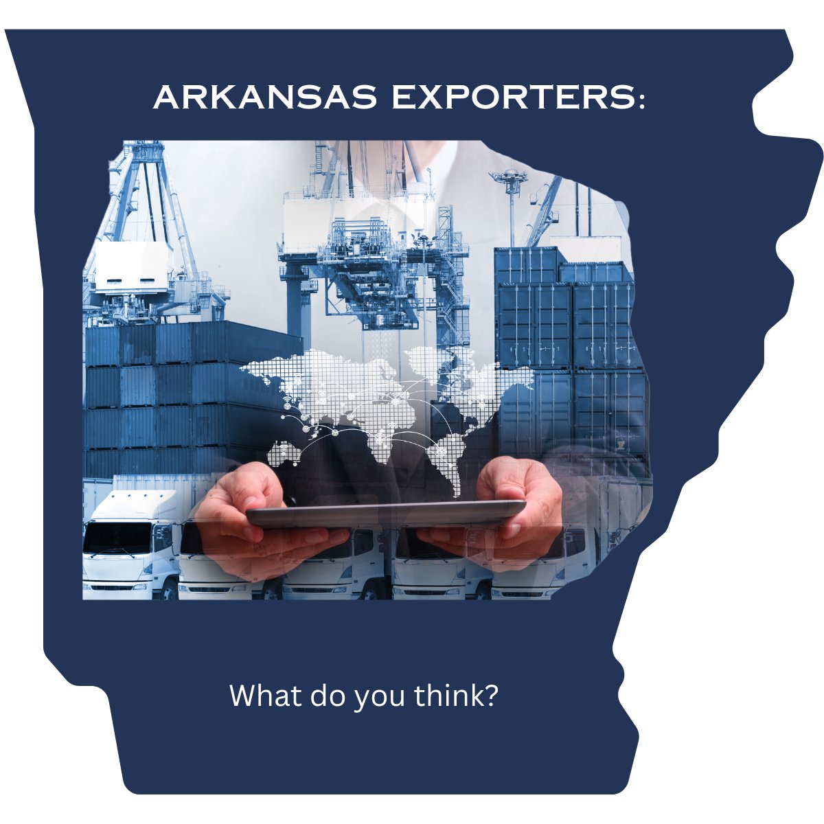#Arkansas #exporters and businesses who want to #export, we are all ears! How can we best serve your needs? Take our 2-minute survey and let us know. conta.cc/43WP7DI
conta.cc/3JPvp5d