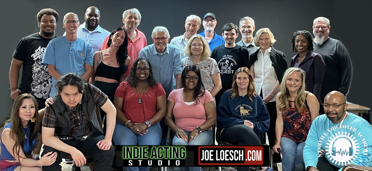 JoeLoesch's tweet photo. A successful workshop at The Indie Acting Studio in Memphis 6.17.23. I'm looking forward to returning for Audiobook Saturday, 8.12.23. https://t.co/IOCYpvzfgm