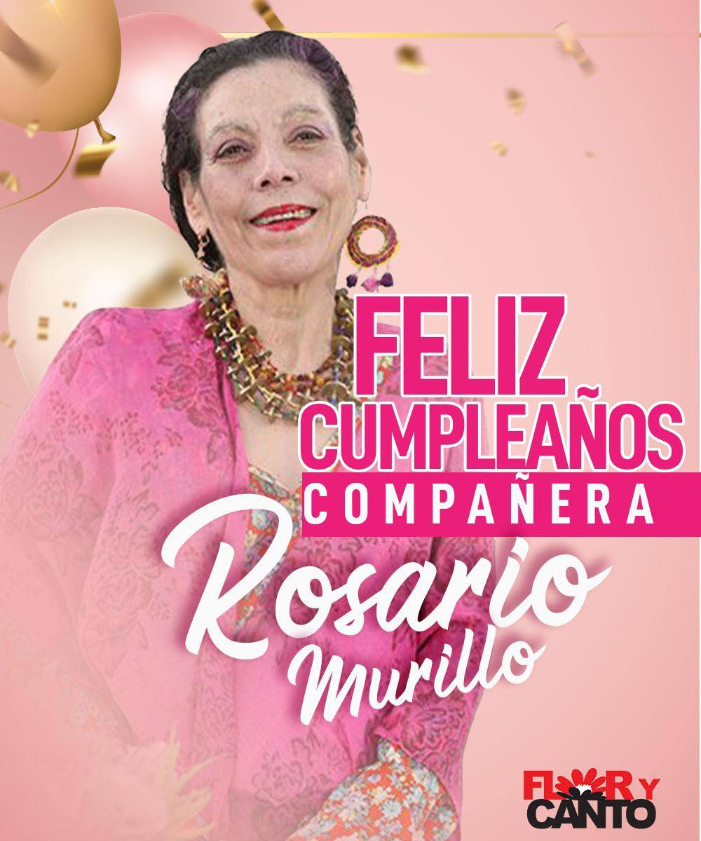 #UnidosEnVictorias 
Que Dios con su bondad le de muy larga vida, salud, sabiduría y felicidad
 #FelicidadesCompañeraRosario 
<a href="/FloryCantoX/">Flor y Canto 🇳🇮</a> <a href="/FcoRosales78/">Francisco Rosales 🇳🇮</a>