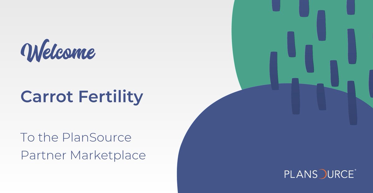 PlanSource's tweet image. We are excited to announce @CarrotFertility as our Partner of the Week, where we highlight one of our #PlanSource Marketplace Partners and the value they bring to the #benefits industry.

Learn more about our partnership and their unique services! bit.ly/3XgJMVy #HRTech