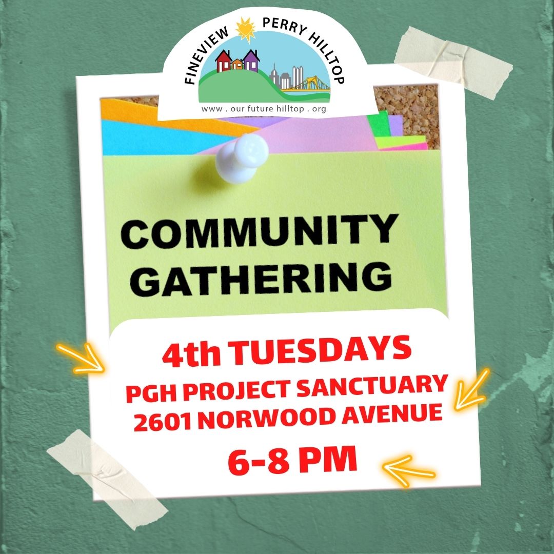 urapgh's tweet photo. Perry Hilltop and Fineview residents - Join us on Tuesday, June 27, at 6:00 PM to learn more about housing services available to you and tell us how you think Housing Opportunity Fund dollars should be spent in 2024! https://t.co/UFLjMVH19s