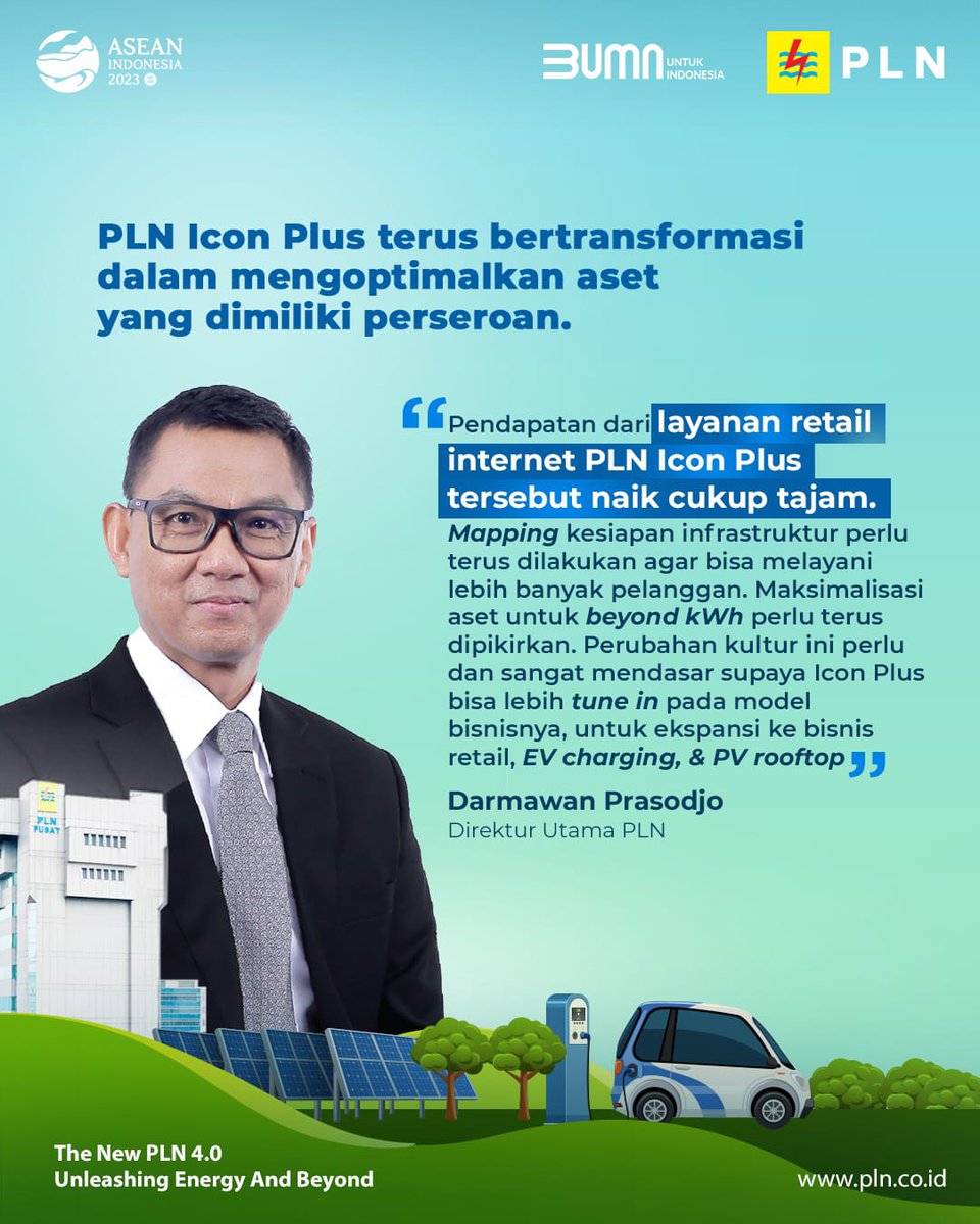 Supianoor19's tweet photo. Pendapatan PLN Icon Plus meningkat hingga 16% sepanjang tahun 2022
#KinerjaPLNCetakRekor #PLNIconPlus
Adipati Dyandra BEM UI Inisial R Rp 1 Rendy Ngangkat https://t.co/5KZ1YkChJX