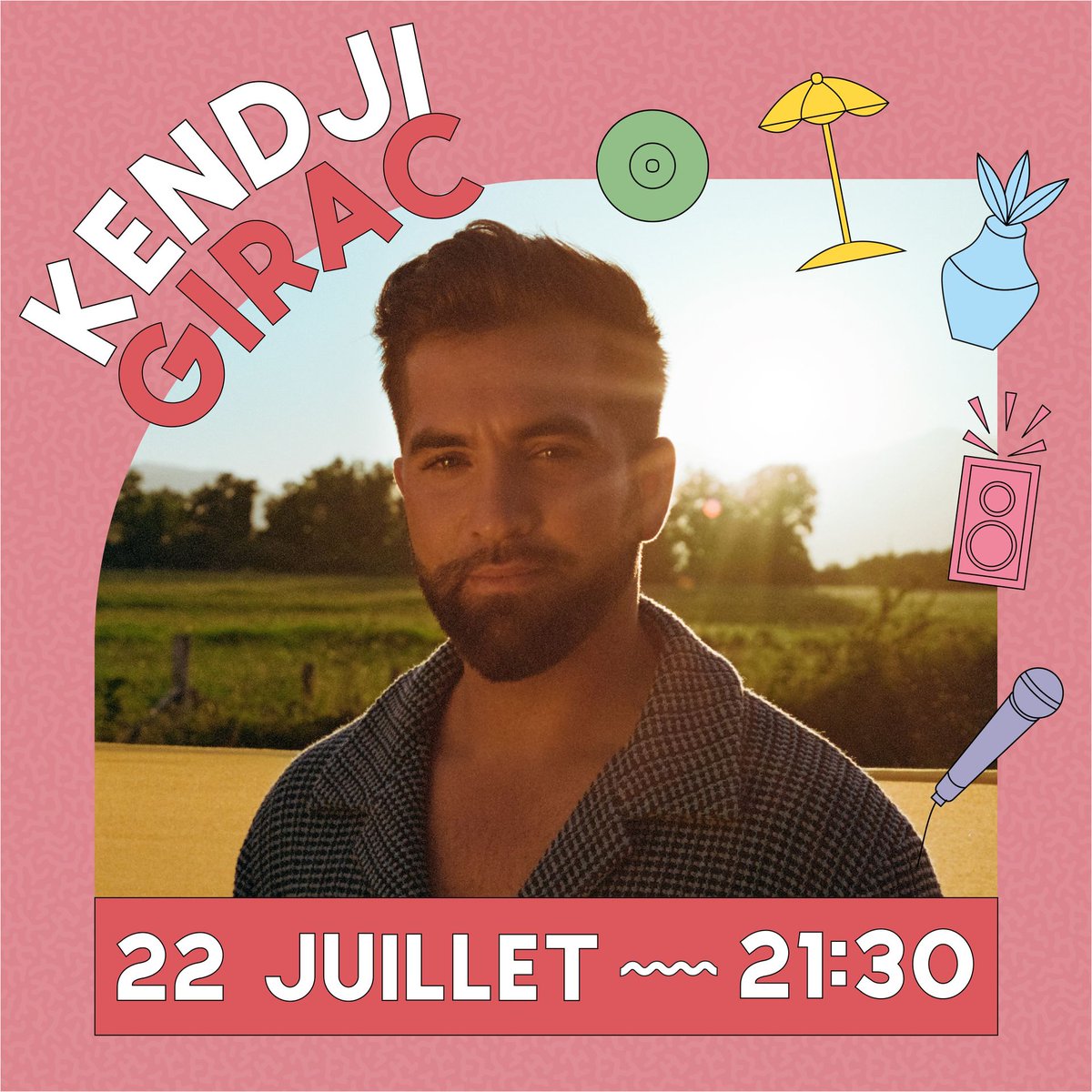 Une voix exceptionnelle qu'on ne présente plus. Rendez-vous le 22 juillet prochain pour retrouver <a href="/GIRACKENDJI/">Kendji Girac</a> en live ! ✨

#Concair2023 #festival #gratuit #SaintLouis