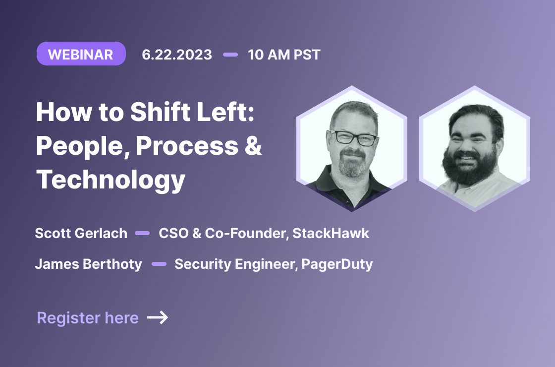 ⏰ Starting in 1 hr! 📺 How to Shift Left: People, Process, Technology Tune in to learn: ☑️ What a shift-left process might look like in your organization ☑️ How to involve the right people ☑️ What to look for in technology Register here: stackhawk.zoom.us/webinar/regist…