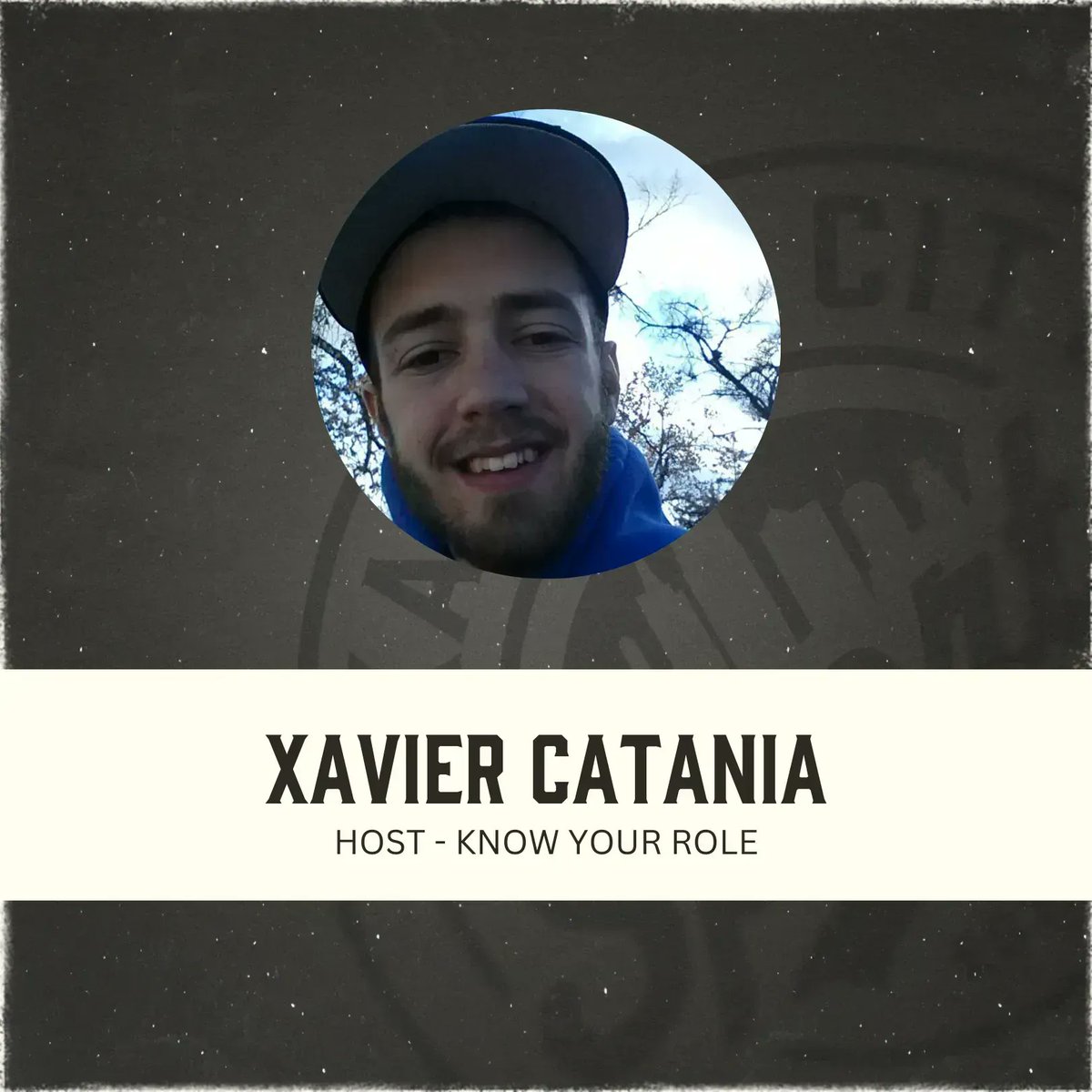KCSportsCompany's tweet photo. STAFF MEMBER HIGHLIGHT 💥 
Meet Xavier Catania 🤝 He hosts the "Know Your Role" podcast! Along with crushing his hosting gig, he is also an avid disc golfer 🥏 @KnowYourRoleX https://t.co/3HqIM3u9sN