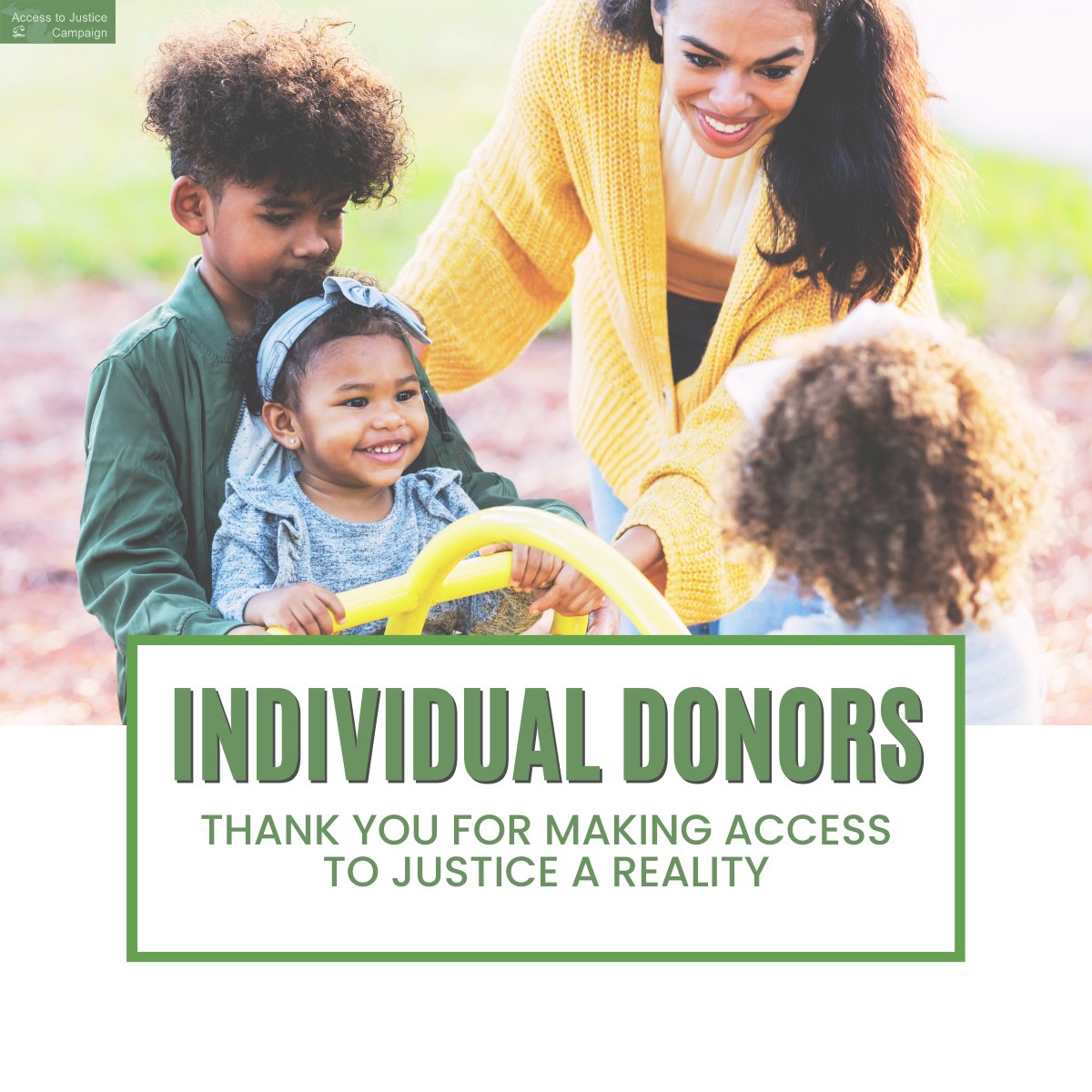 The Access to Justice Campaign is grateful to Individual Donors who champion access and fairness to the civil justice system.
To see the full list please visit, ow.ly/w9gX50OR0rj  #recognition #thankyou #atj #justice #legal
