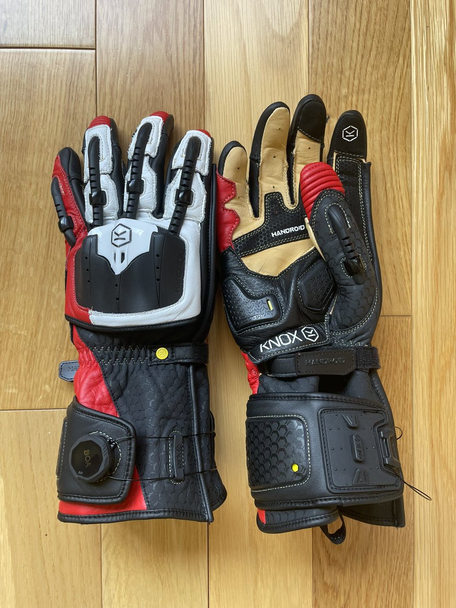 Glad that my new @knoxarmour Handroid Mk5s arrived just in time for me to #jointheride with @QueensferryMoto  @GaryCoxUK & Dan on Sunday.
Impressed with the new Boa closure system👌🏻