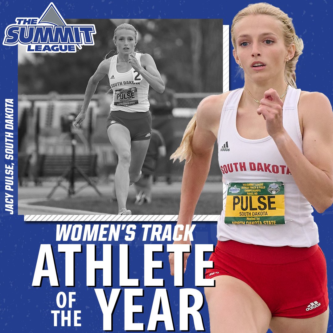 TheSummitLeague's tweet photo. #SummitITF Individual Awards 🏆

𝐖𝐨𝐦𝐞𝐧'𝐬 𝐓𝐫𝐚𝐜𝐤  𝐀𝐭𝐡𝐥𝐞𝐭𝐞 𝐨𝐟 𝐭𝐡𝐞 𝐘𝐞𝐚𝐫: @JacyPulse, @SDCoyotesXCTF 

📰: https://t.co/NTwJm4gfwB

#ReachTheSummit https://t.co/ESNs1m30NA