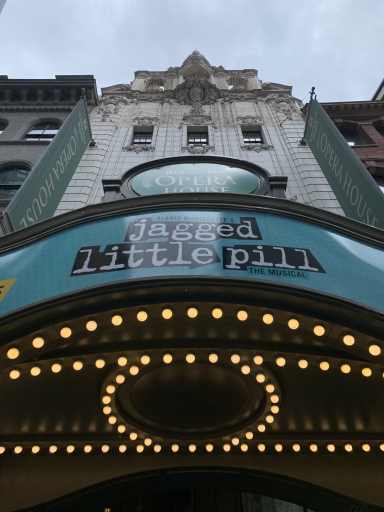 Get up, wake up, and look up, Boston!  👀  💙 <a href="/jaggedmusical/">Jagged Little Pill</a> #BroadwayInBoston