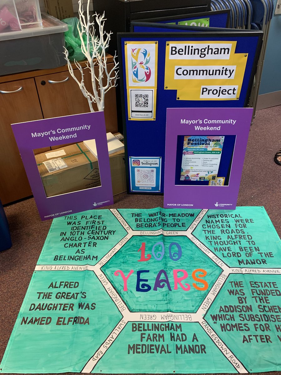 Proud to be a Mayor's Community Weekend event 😃 to celebrate 100 years of Bellingham <a href="/TeamLDN/">Team London Volunteering</a> <a href="/LDN_Culture/">Mayor of London's Culture team</a> <a href="/MayorofLondon/">Mayor of London, Sadiq Khan</a> <a href="/TNLComFund/">The National Lottery Community Fund</a>