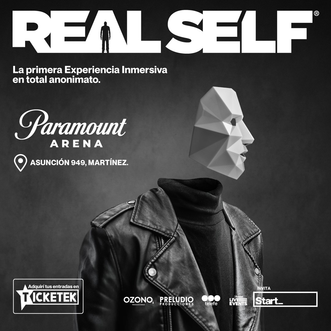 telefe's tweet photo. ¿Estás listo para ser real? 😮 Ponete la máscara y sacate la careta en #RealSelf 👉 ¿Es una fiesta? Descubrilo en el #ParamountArenaBA 😏 Invita #START_ el lugar donde encontrás lo último en tecnología 😎
🎟 Comprá tu entrada 👉 https://t.co/YG6EjkVZyw #ParamountLiveEvents https://t.co/5n2LKB5GtK