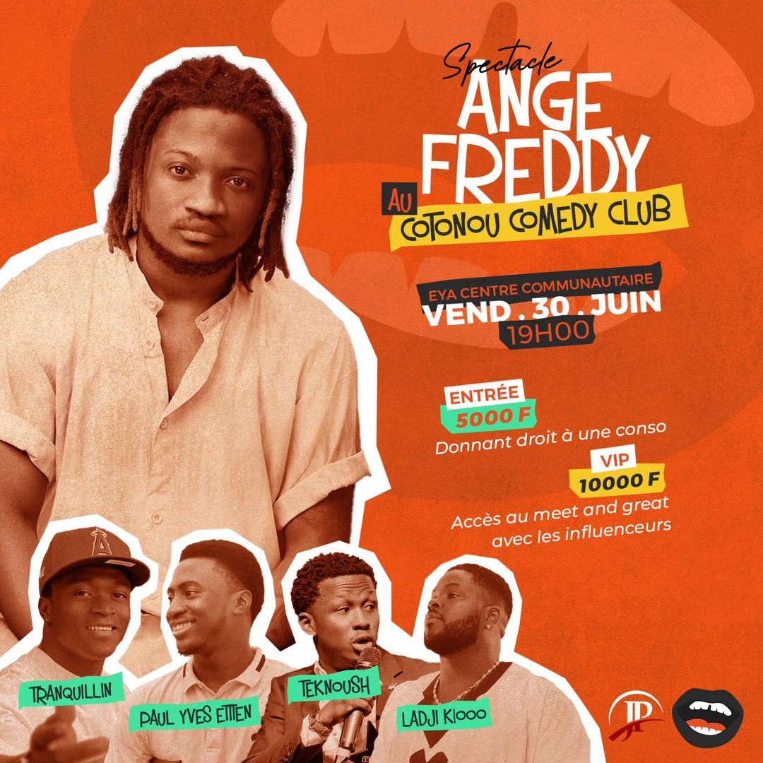 Morufux229's tweet photo. Le @ctncomedyclub  accueille les talentueux @realangefreddy, @paulyvesettien et @Teknoushhh de la Côte d'ivoire ce 30 juin à @EyaCenter à partir de 19h ! Il y aura également Tranquillin et Ladji K1000 du Bénin.

Sécurisez vos tickets : https://t.co/3wf2vGazoV
Info : +229 97163618 https://t.co/gzKffGAJM5