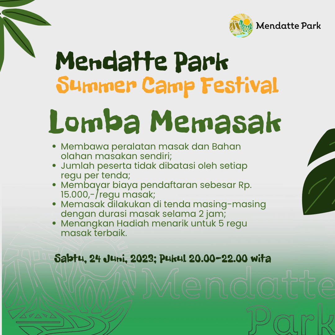mendattepark's tweet photo. Summer Camp Festival on Mendatte Park https://t.co/67g1M7CFi6
