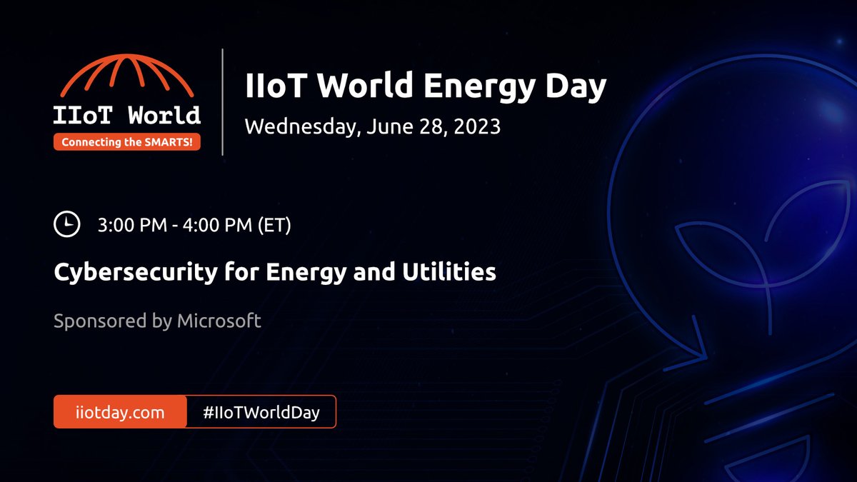 fogoros's tweet photo. Learn how to protect your #energy and #utilities operations from cyber threats. Join our panel session for valuable insights into #cybersecurity challenges & strategies. Don't miss this vital discussion! https://t.co/ocgedJdTD5 #sponsored #microsoft_iiot #IIoTWorldDay @et_hub https://t.co/XYJzfZuQDx