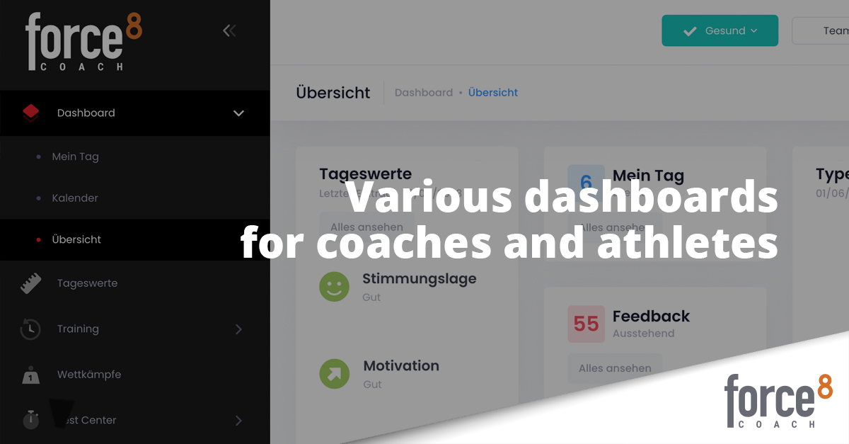 force8_coach's tweet photo. The visualization of Force8 Coach internal data is becoming increasingly important for us. Therefore, we now offer various dashboards for coaches and athletes 👉 https://t.co/y579Rz7JsE
#Force8 #Force8Coach #sports #sportstech #sportsanalysis #athlete #coach #athletemanagement https://t.co/xma5GpqvMS