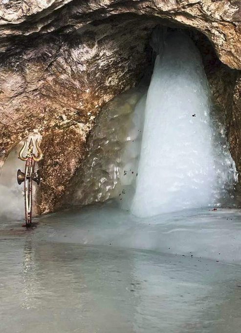 In the midst of challenging landscapes, pilgrims gather for #AmarnathYatra2023, leaving behind their worldly concerns and surrendering to the divine energy that surrounds them