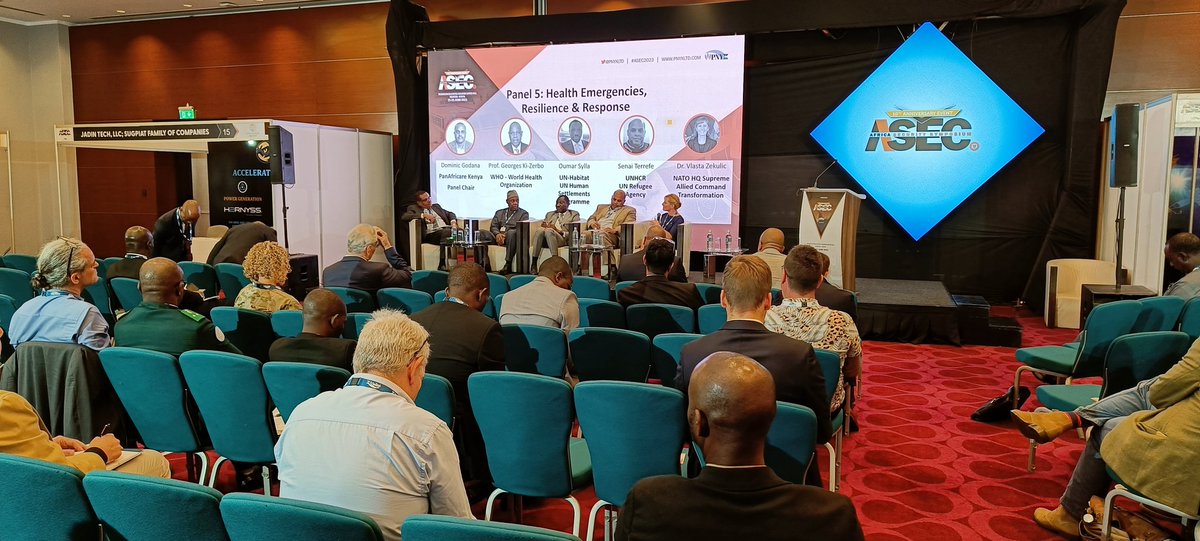 PanAfricare_ke's tweet image. PanAfricare Kenya Country Director @ddgodana today chaired #ASEC2023 Panel 5 discussion On Health Emergencies &amp;amp; Response hosted by @PnyxLtd.
Healthcare remains at the core of PanAfricare&apos;s interventions in Kenya.

@WHOAhis 
@UNHABITAT_ROAF 
 @RefugeesAfrica   
@NATO_ACT