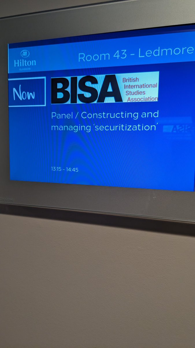 Today I presented my paper 'Ordering #Securitisation, Spatialising #Bourdieu' at #BISA2023. Thanks to the chair, panellists and attendees. It was a great discussion! For more research on security-space in the #MiddleEast, our @ProjectSEPAD report: sepad.org.uk/report/spatial…