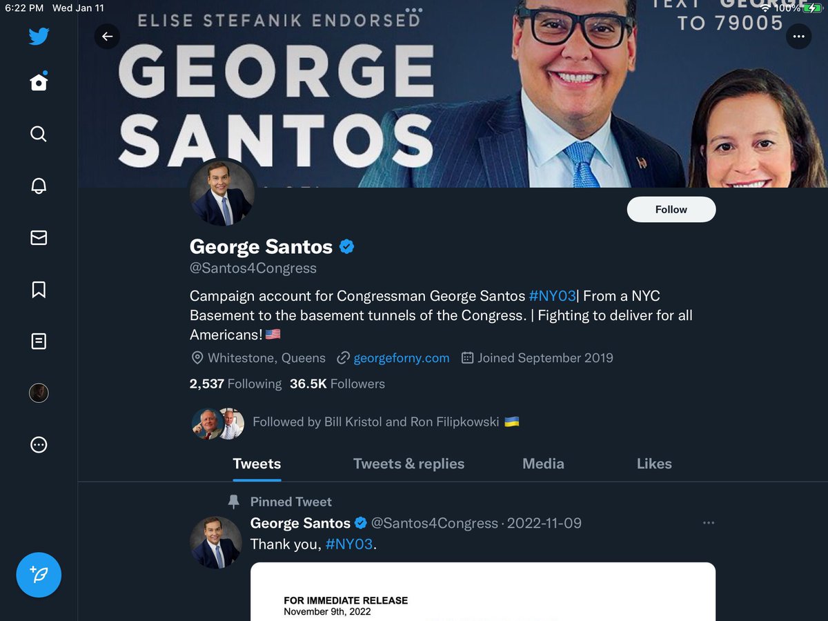 @RpsAgainstTrump 1. George Santos’ Mother - Yes, I know she died, TWICE, but how do we know she ever actually died? 🤷‍♂️ 🤷 🤷‍♀️ 

2. Marjorie Taylor Greene/Kevin McCarthy/RNC SuperPac

3. I was gonna say Trump - but he doesn’t pay bail for anyone.

4. Russian Oligarchs or NYC Mob

5. Elise Stefanik