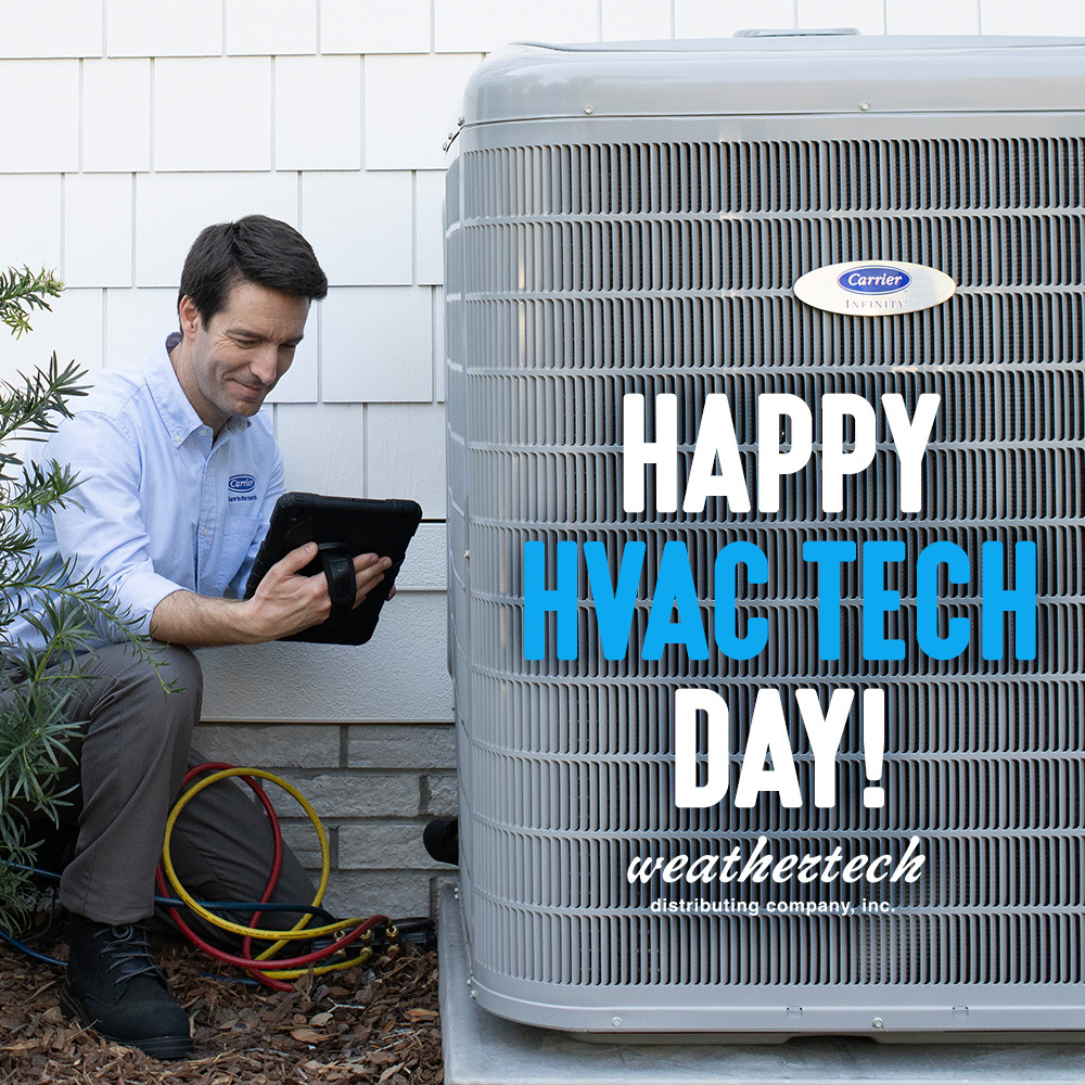WeathertechDist's tweet photo. Hot, cold, humidโHVAC technicians work hard to keep people sheltered from anything the weather can throw at us. Today we celebrate their hard work while enjoying the cool and comfortable fruits of their labor. ๐๐ #HVACTechDay https://t.co/vruSOVK5Jr