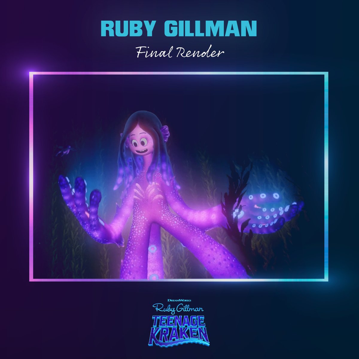 It’s time to go big! Character Look Development Supervisor, Megan Lea Walker, encapsulates the confident and empowered nature Ruby develops as a Kraken. See Ruby Gillman #TeenageKrakenMovie only in theaters June 30!