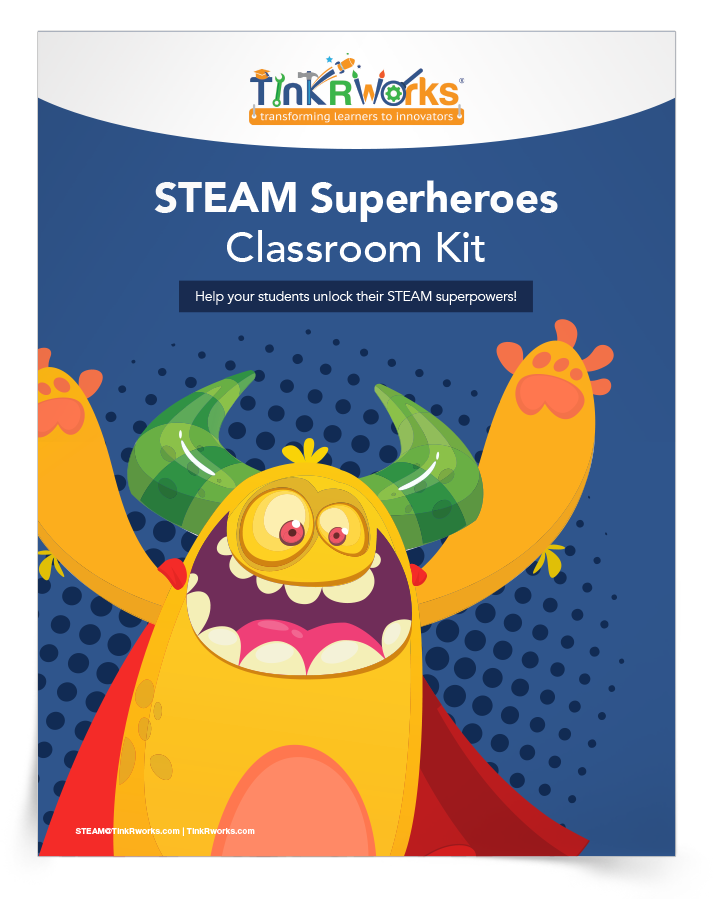 TinkRworks's tweet photo. Introduce students to the six skills every #STEAM superhero must have and teach them how to use these skills together to creatively solve problems with the STEAM Superheroes Classroom Kit: https://t.co/ahxmYz2piW #STEM #STEMeducation #STEMlearning #STEAMeducation #STEAMprojects https://t.co/wbfz4YT1lU