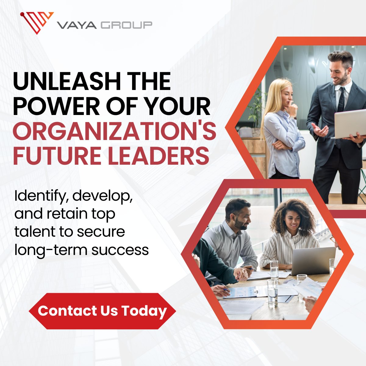 Unleash the power of your organization's future leaders with Vaya Group's High-Potential Solutions! Identify, develop, and retain top talent to secure long-term success: hubs.ly/Q01RMRzk0

#Vaya #HighPotentialSolutions #TalentDevelopment #FutureLeaders