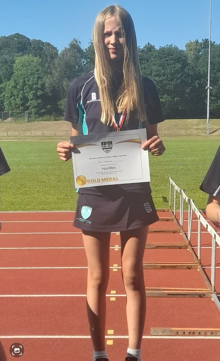 Fantastic win tonight for Ellie in the Hurdles.