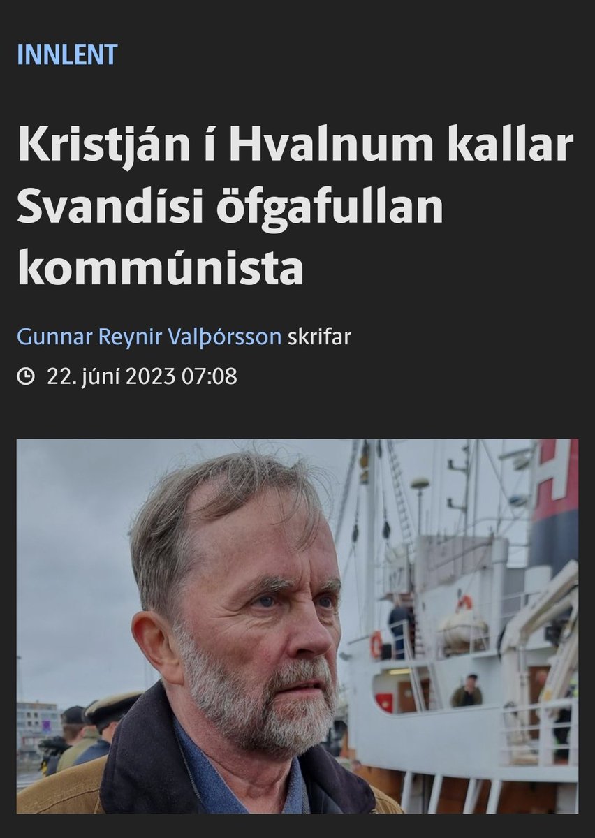 Jú jú, allir sjávarútvegsráðherrar í heiminum sem hafa bannað hvalaveiðar eru laumuleigir kommar. Norski er Trotsky-isti og breski er Marxist-leninisti. Nefnið land og við segjum hvernig kommúnisti sjávarútvegsráðherra þeirra er.