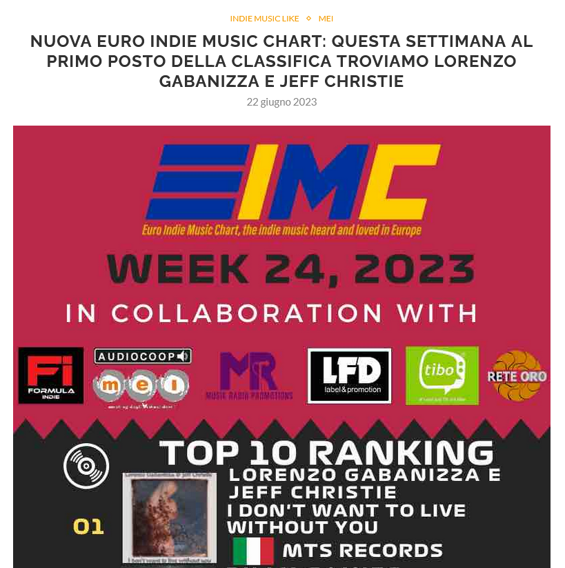 With #leeds legendary #jeffchristie , two weeks in a row at spot #1 of the European Indie Charts! @HelloYorkshire @LeedsNews @yorkshirenews_ @Yorkshirenews12 @LeedsNewsUK @musicleeds @MusicCityMemo @MusicCityMemo @oldiesclub @mindsmusicpromo