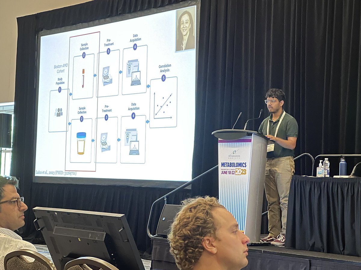 Jessica Lasky-Su (@lasky_su) on Twitter photo Travel award winner <a href="/KevinMMendez/">Kevin M Mendez</a> giving a fantastic talk on the atlas between the urinary and plasma metabolome at #MetSoc2023 Travel award winner <a href="/KevinMMendez/">Kevin M Mendez</a> giving a fantastic talk on the atlas between the urinary and plasma metabolome at #MetSoc2023