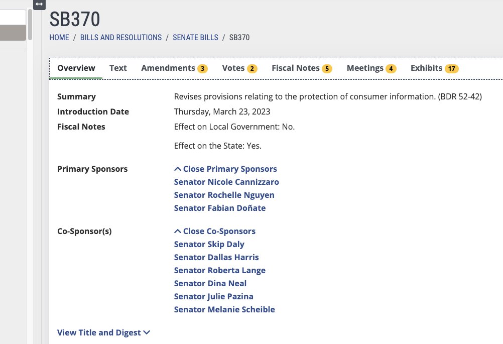 NEW🚨: well done #Nevada! NV becomes the second state to pass broad-based consumer health data privacy legislation this session. FPF's
@Slaterfe 
an in-depth analysis of how the bill compares with WA. State's 'My Health, My Data' Act on the FPF Blog. #datadiscovery #datalineage