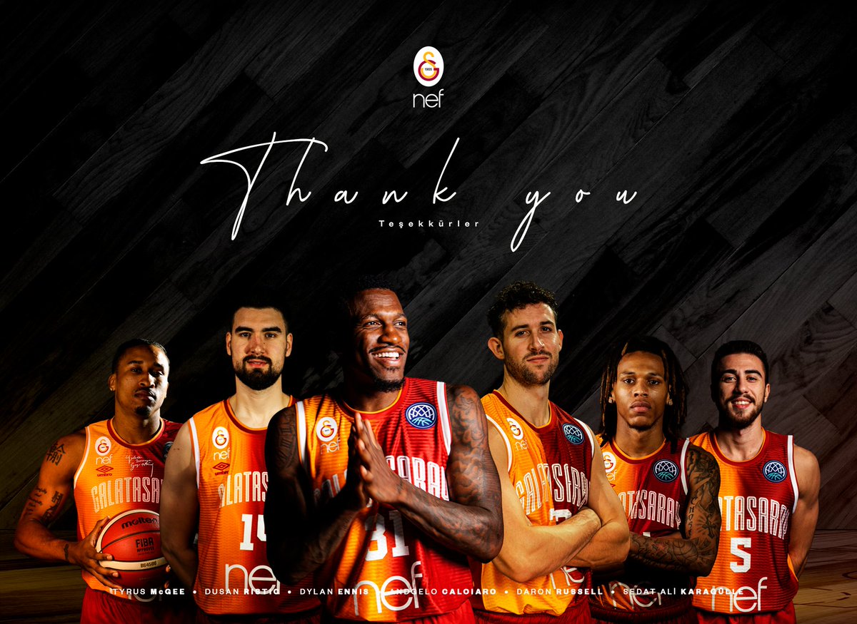 👋 Galatasaray NEF, 6 oyuncuya veda etti!

Tyrus McGee
Dusan Ristic
Dylan Ennis
Angelo Caloiaro
Daron Russell
Sedat Ali Karagülle