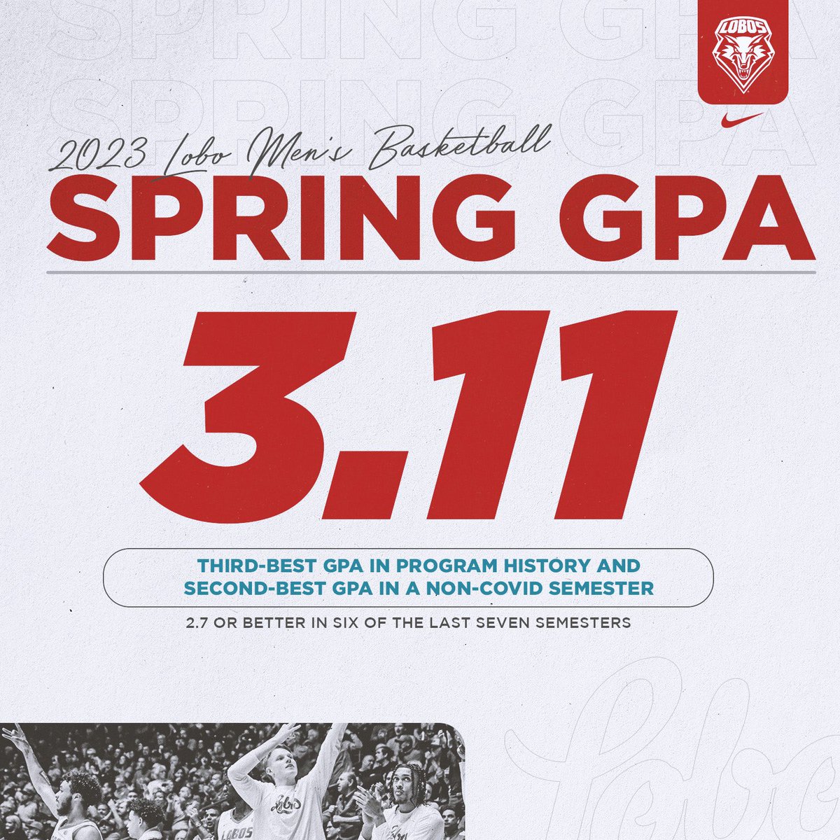 🐺🏀📚 Doing hard work in the classroom and on the court! #GoLobos