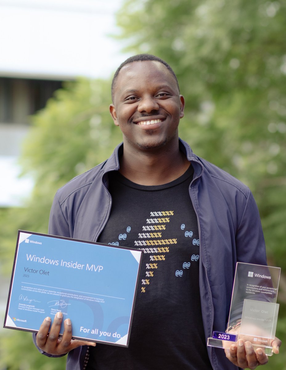 victorolet's tweet photo. Very pleased to finally receive my @windowsinsider #MVP award! Grateful for the nomination through the Microsoft Learn Student Ambassador program. Looking forward to being part of the @MVPAward community!
#microsoftmvp #winmvp #MSFTStudentAmbassador #MLSA https://t.co/e3WfTNsQN8