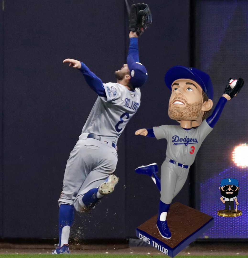 On Tuesday, August 29, 2023, the Los Angeles Dodgers will be giving away this Chris Taylor Bobblehead